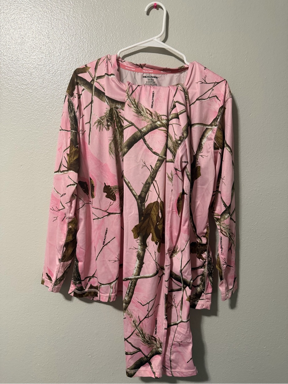 Realtree Pink Camo Long Sleeve Set XXL